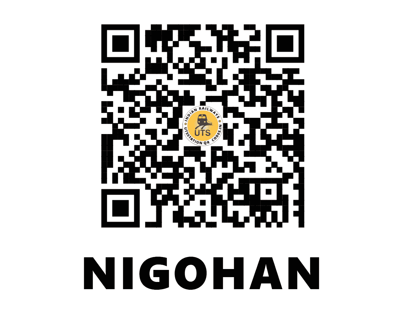 UTS QR Code for NIGOHAN - NHN - NR (UTTAR PRADESH)